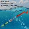 Bullet Fishing Sinkers Worm Weights Lead Fishing Weights Bass Fishing Sinker Freshwater Texas Carolina Rig Punch Shot, 30pcs 1/8oz view 3