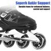 MammyGol Adult Inline Skates for Men Women, Roller Skates with Carbon Steel Bearings, TPR Brake, 3D Mesh, EVA Lining, PVC Upper | Adjustable Size for Better Fit for Beginner view 2