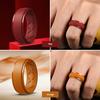 Egnaro Inner Arc Ergonomic Breathable Design, Silicone Rings Mens with Half Sizes, 1/4/5/6/7 Rubber Wedding Bands, 10mm Wide-2.5mm Thick view 3