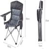 IRYZE Outdoor Chair Folding Camping Chair Folding Camping Chair Portable Camp Chair with Carry Bag Seat Surface Cotton Adjustable Armrest Cup Holder Camping Chair Foldable Chair (Color : Blue) view 2
