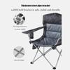 IRYZE Outdoor Chair Folding Camping Chair Folding Camping Chair Portable Camp Chair with Carry Bag Seat Surface Cotton Adjustable Armrest Cup Holder Camping Chair Foldable Chair (Color : Blue) view 4