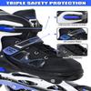 MammyGol Adult Inline Skates for Men Women, Roller Skates with Carbon Steel Bearings, TPR Brake, 3D Mesh, EVA Lining, PVC Upper | Adjustable Size for Better Fit for Beginner view 4