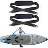 ZipSeven SUP Carrier Shoulder Strap Adjustable Carrying Sling Paded Bag Belt for Surfing and Paddle Board with Metal Hooks Accessories - Black (2) view 1