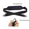 ZipSeven SUP Carrier Shoulder Strap Adjustable Carrying Sling Paded Bag Belt for Surfing and Paddle Board with Metal Hooks Accessories - Black (2) view 2