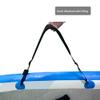 ZipSeven SUP Carrier Shoulder Strap Adjustable Carrying Sling Paded Bag Belt for Surfing and Paddle Board with Metal Hooks Accessories - Black (2) view 4