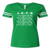 J-E-T-S JetsJetsJets Ladies Womens V-Neck Football Jersey T-Shirt (as1, Alpha, s, Regular, Regular, Ladies Jersey) view 1