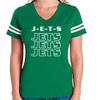 J-E-T-S JetsJetsJets Ladies Womens V-Neck Football Jersey T-Shirt (as1, Alpha, s, Regular, Regular, Ladies Jersey) view 3