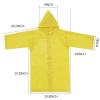 Girls Lightweight Waterproo Rain Jacket Children Rain Poncho with Hood Rain Suits Windproof (Yellow, One Size) view 3