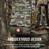 WYNEX Tactical First Aid Drop Dump Pouch, Medical Trauma Roll Up Drop Pouch EMT IFAK Sub Abdominal Carrying Bag with Hook-N-Loop for Chest Rig Vest view 2