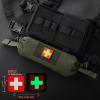WYNEX Tactical First Aid Drop Dump Pouch, Medical Trauma Roll Up Drop Pouch EMT IFAK Sub Abdominal Carrying Bag with Hook-N-Loop for Chest Rig Vest view 4
