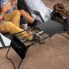 BESPORTBLE Outdoor Folding Camping Table Height Compact and Portable for Picnics Bbqs and Outdoor Activities Sturdy Design for Use view 2