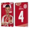 Head Case Designs Officially Licensed Arsenal FC Ben White 2023/24 First Team Leather Wallet Case Compatible with Apple iPad 9.7 2017 / iPad 9.7 2018 view 1