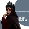 Aceorna Floral Crown Headband Black Flower Hairband Floral Beads Headpiece Crown Gothic Headwear for Halloween Cosplay Masquerade Party view 4