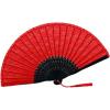ZUMAHA Portable Lace Material Hand Fan, Handmade Decorative Japanese Folding Fan, Chinese Handheld Fan Hanfu/Cheongsam Accessories Cool view 1