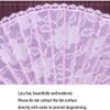 ZUMAHA Portable Lace Material Hand Fan, Handmade Decorative Japanese Folding Fan, Chinese Handheld Fan Hanfu/Cheongsam Accessories Cool view 3