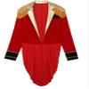 Sywiyi Mens Ringmaster Tailcoat Circus Showman Costume Jacket Tassels Velvet Coat for Halloween Themed Party Red Medium view 4
