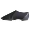Asyusyu Jazz Shoes for Girls and Boys,Soft Vegan Leather Dance Slippers for Little Kid-1,Black view 2
