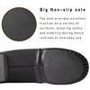 Asyusyu Jazz Shoes for Girls and Boys,Soft Vegan Leather Dance Slippers for Little Kid-1,Black view 3