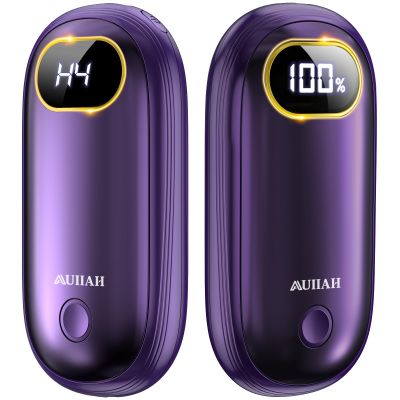 Hand Warmers Rechargeable - Electric Hand Warmers 2 Pack with Dual-Sided Heating for 15Hrs Warmth, LED Display & Flashlight, Hunting Essentials, Gifts for Christmas Man Women Raynauds Golf