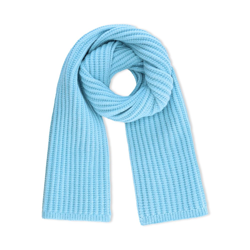 YATANAM Toddler Scarf Warm Knit Kids Neck Warmer Soft Stretch Baby Winter Scarves for Boys Girls (A-blue)
