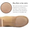 Asyusyu Jazz Shoes for Girls and Boys,Soft Vegan Leather Dance Slippers for Little Kid-2,Brown view 4