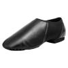 Asyusyu Jazz Shoes for Girls and Boys,Soft Vegan Leather Dance Slippers for Little Kid-2,Black view 1