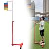 GEHPYYDS Adjustable Vertical Jump Tester, 1.7-3.6m Jump Measurement Tool Stick Pole, Vertical Challenger Tester for Basketball and Volleyball, Jump Training Equipment for School Gyms view 1