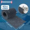 Gray Boat Trailer Bunk Carpet, 20 inch x 20 feet Bunk Carpet for Boat Trailers or Jet Ski Ramps, Polyester, Glue Down Installation, Marine Grade, UV Resistant, Thick 8mm Pile Height(1 Pack) view 2