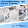 Resbai Mens Basketball Jersey #10 Bugs Halloween Costumes Space 90S Movie Jersey (#10 White Medium) view 4