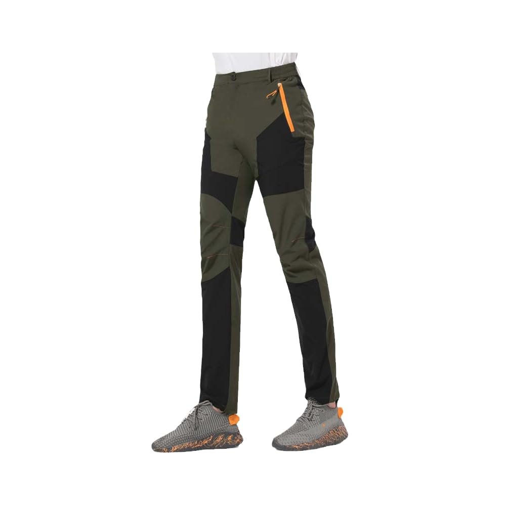 Elastic Hiking Pants Outdoor Summer Quick Dry Windproof Waterproof Climbing Wear-Resistant Breathable s2 Black XL
