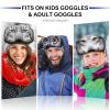 Civaner 4 Pieces Ski Snowboard Goggle Cover Sleeve Goggle Cover Microfiber Protective Lens Scratch Dust Protection for Travel(Colorful,Animal Style) view 4