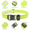 Illumifun LED Running Belt, USB Rechargeable LED Waistband, Elastic Wearable Waist Light for Running Cycling Camping Walking (Neon Green) view 4