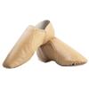 Asyusyu Dance Jazz Shoes,Soft Leather Dance Slippers for Women/Men-Brown,4,Pointed-Toe view 1