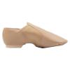 Asyusyu Dance Jazz Shoes,Soft Leather Dance Slippers for Women/Men-Brown,4,Pointed-Toe view 3