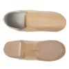 Asyusyu Dance Jazz Shoes,Soft Leather Dance Slippers for Women/Men-Brown,4,Pointed-Toe view 4