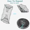 Collapsible Crab Traps Foldable Fishing Net Crayfish Trap with 36M Drawstring view 4