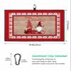 Golf Towels for Golf Bags with Clip - Funny Microfiber Waffle Pattern Golf Towel Happy Valentine's Day Gnomes with Rose Heart Rustic Wooden Plank Golf Accessories for Men and Women Gifts 24x16 Inch view 3