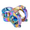 Bicycle Handlebar Stems 28.6x31.8MM Aluminum Alloy CNC Ultra Light Hollow Short Handlebar Riser for Most Bicycle, Road Bike, MTB, BMX, Fixie Gear, Cycling (Colorful) view 1