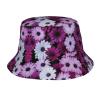 Blossom Flower Print Packable Travel Sun Caps Teens Women Men Outdoor Fisherman Beach Print Bucket Hats Unisex view 1