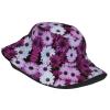 Blossom Flower Print Packable Travel Sun Caps Teens Women Men Outdoor Fisherman Beach Print Bucket Hats Unisex view 2