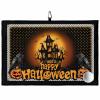 SEVENBABU Golf Towels for Golf Bags with Clip - Funny Microfiber Waffle Pattern Golf Towel Happy Halloween Haunted House Ghoust Pumpkin Golf Accessories for Men and Women Gifts 24x16 Inch view 1