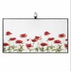 SEVENBABU Golf Towels for Golf Bags with Clip - Funny Microfiber Waffle Pattern Golf Towel Red Poppy Flowers Golf Accessories for Men and Women Gifts 24x16 Inch view 1