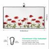 SEVENBABU Golf Towels for Golf Bags with Clip - Funny Microfiber Waffle Pattern Golf Towel Red Poppy Flowers Golf Accessories for Men and Women Gifts 24x16 Inch view 3