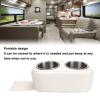 Pontoon Cup Holder, Pontoon Cup Holder with Double Stainless Steel Cup Holder Portable Drink Bottle Holder for RV Yachet Boat Car (White) view 3