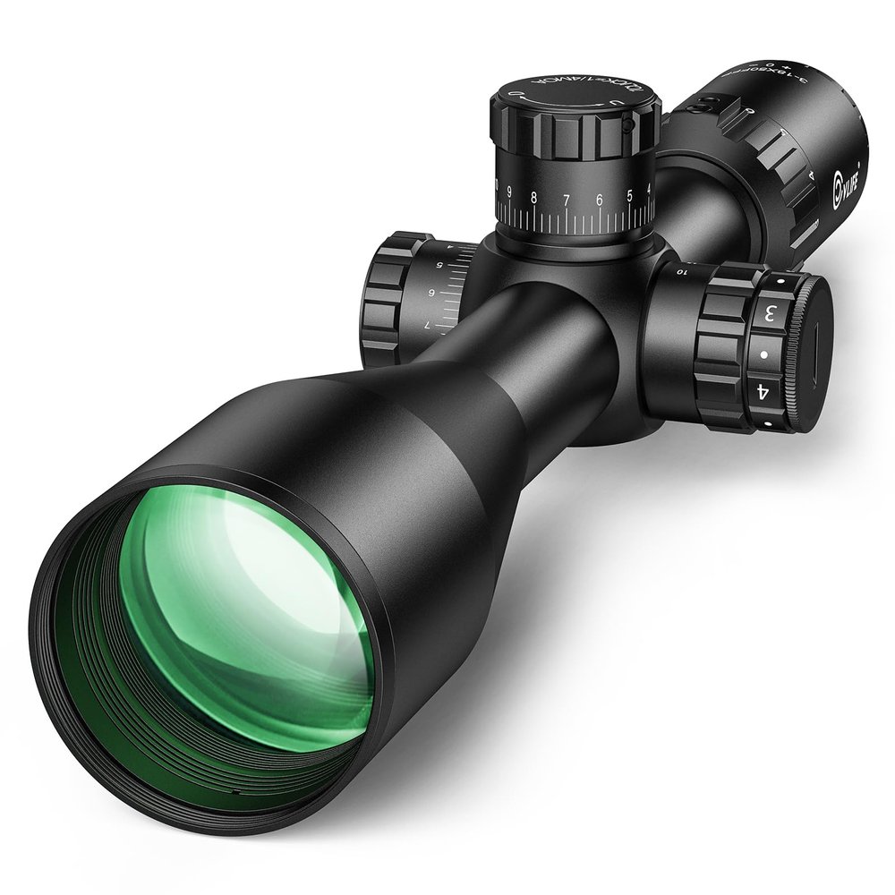 CVLIFE BearPower 3-18x50 FFP Scope - First Focal Plane Scope with MOA Illuminated Reticle, Zero Stop, Zero Reset, Parallax Adjustment - 30mm Tube with Scope Rings