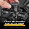 CVLIFE BearPower 3-18x50 FFP Scope - First Focal Plane Scope with MOA Illuminated Reticle, Zero Stop, Zero Reset, Parallax Adjustment - 30mm Tube with Scope Rings view 4