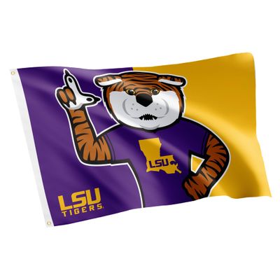 Desert Cactus LSU LSU Flag - 3 x 5 Feet Tigers Banner, Indoor/Outdoor Durable Fabric, 100% Polyester Design (Style C)