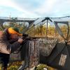 Tangkula 2-Panel Stakeout Hunting Blind, See Through Ground Blind with 3 Shoot Through Ports & 2 Storage Pockets, Portable Pop Up Deer Blind with Carrying Bag for Turkey & Deer Hunting (2-Panel) view 2