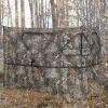 Tangkula 2-Panel Stakeout Hunting Blind, See Through Ground Blind with 3 Shoot Through Ports & 2 Storage Pockets, Portable Pop Up Deer Blind with Carrying Bag for Turkey & Deer Hunting (2-Panel) view 3