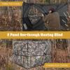 Tangkula 2-Panel Stakeout Hunting Blind, See Through Ground Blind with 3 Shoot Through Ports & 2 Storage Pockets, Portable Pop Up Deer Blind with Carrying Bag for Turkey & Deer Hunting (2-Panel) view 4